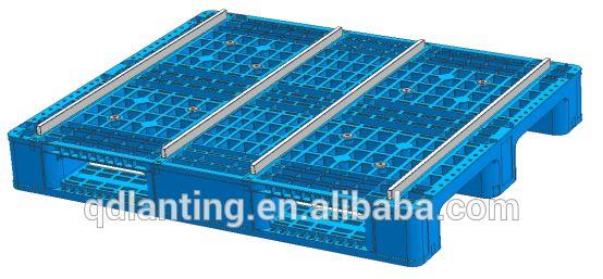 Heavy Duty 3 Runners Open Deck Rackable Plastic Pallet