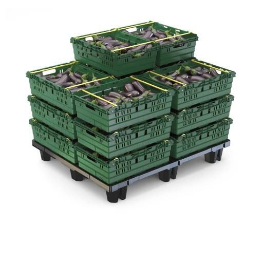 Perforated Bale Arm Plastic Crate factory