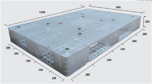 1300x880x150mm HDPE plast industrielle paller